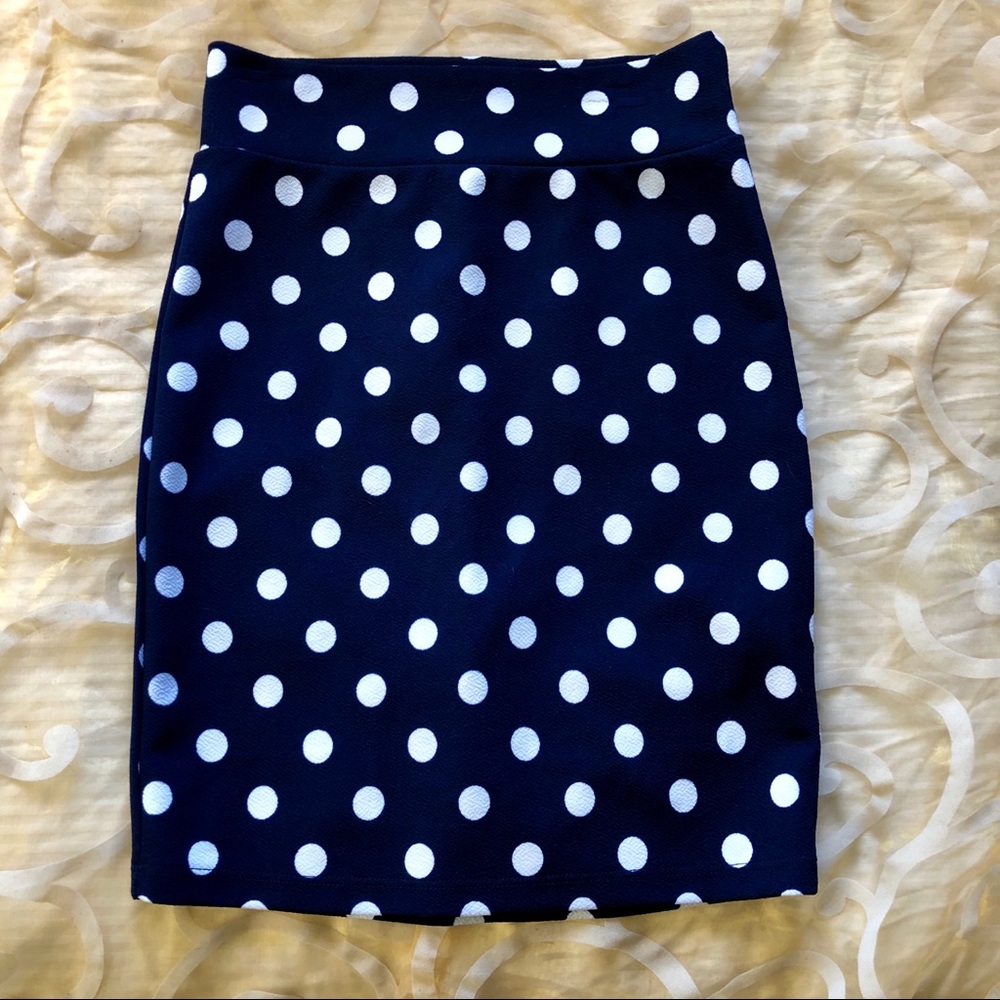 Jubilee Couture Polka Dot Pencil Skirt